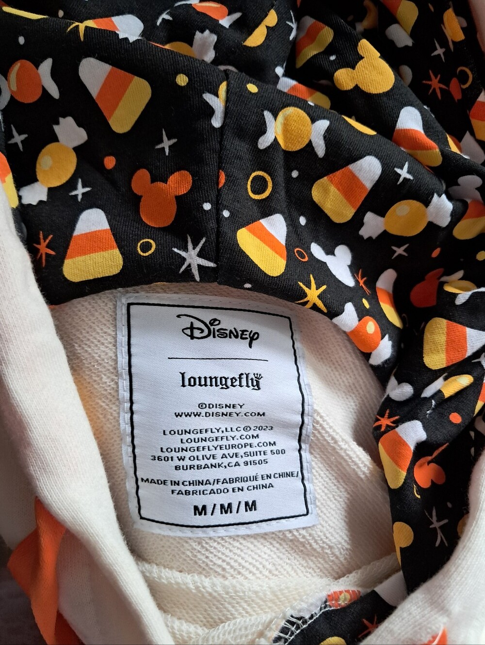 Disney Candy Corn Loungefly Hoodie M - Picture 3 of 3